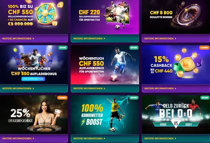 Aktuelle Boni im Kingmaker Casino